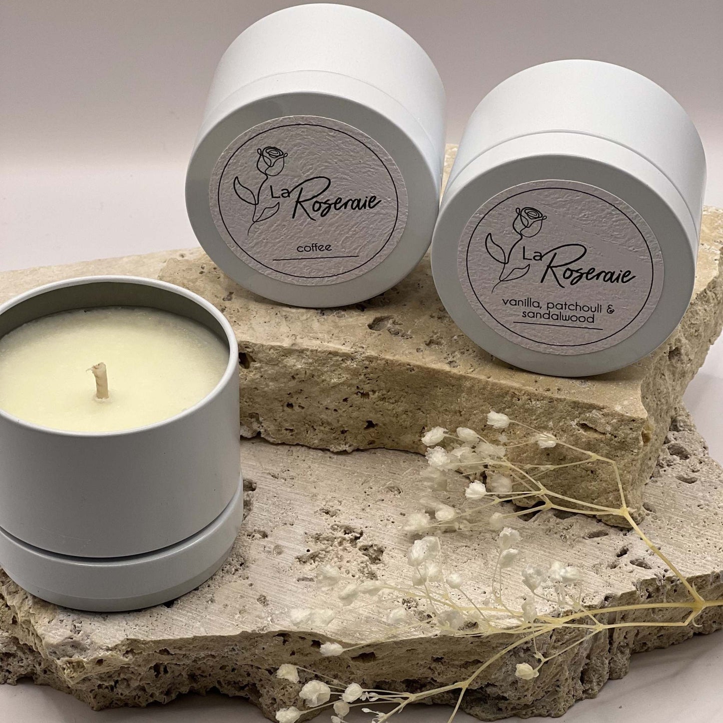 White Gift Tin Candle