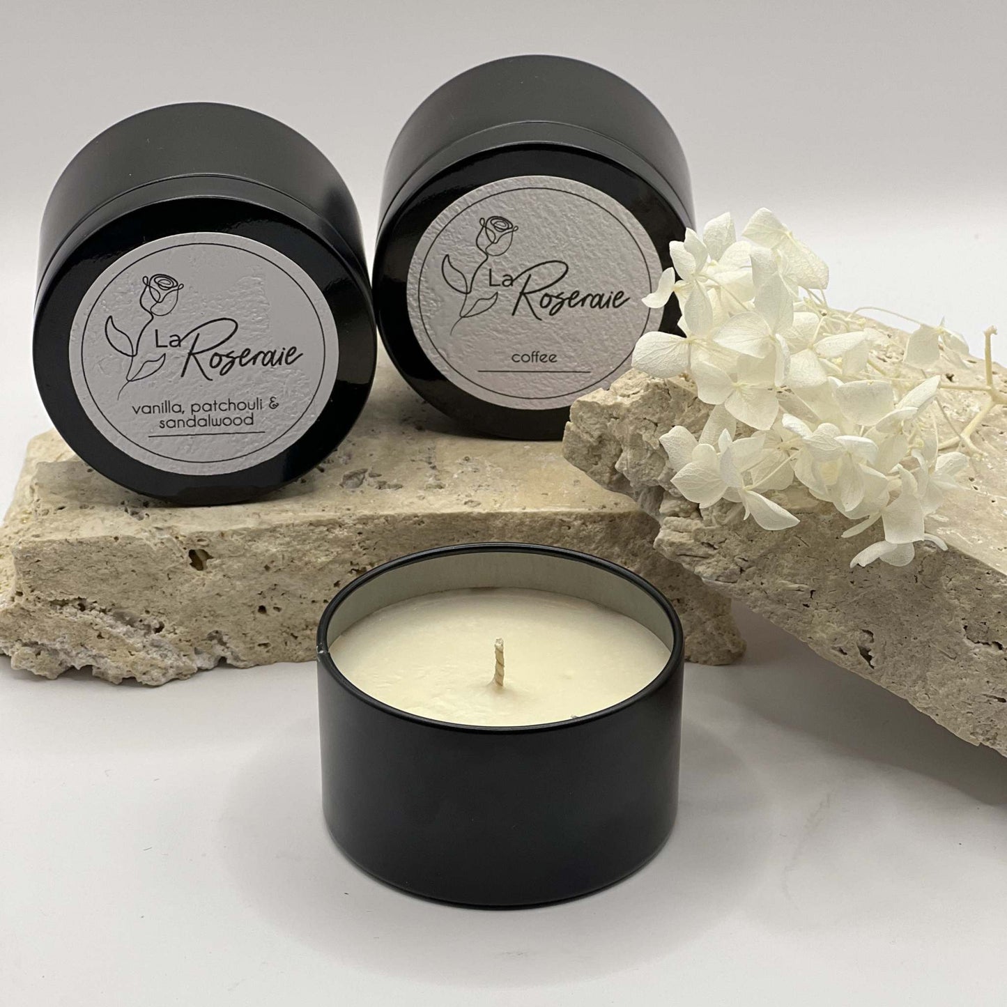 Black Gift Tin Candle