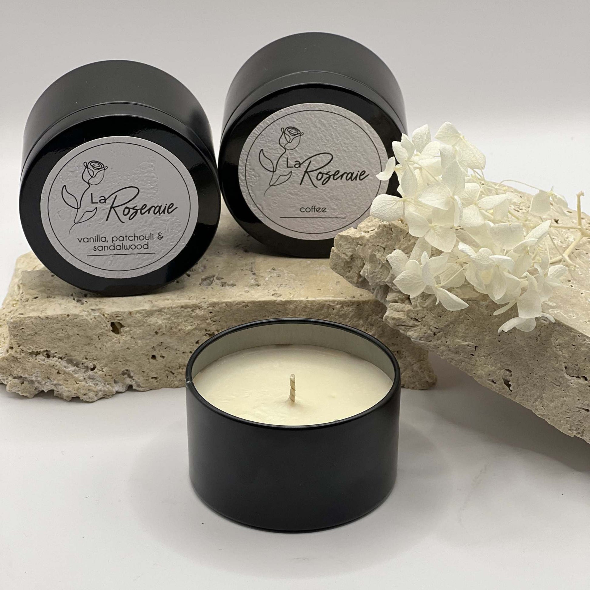 Black Gift Tin Candle