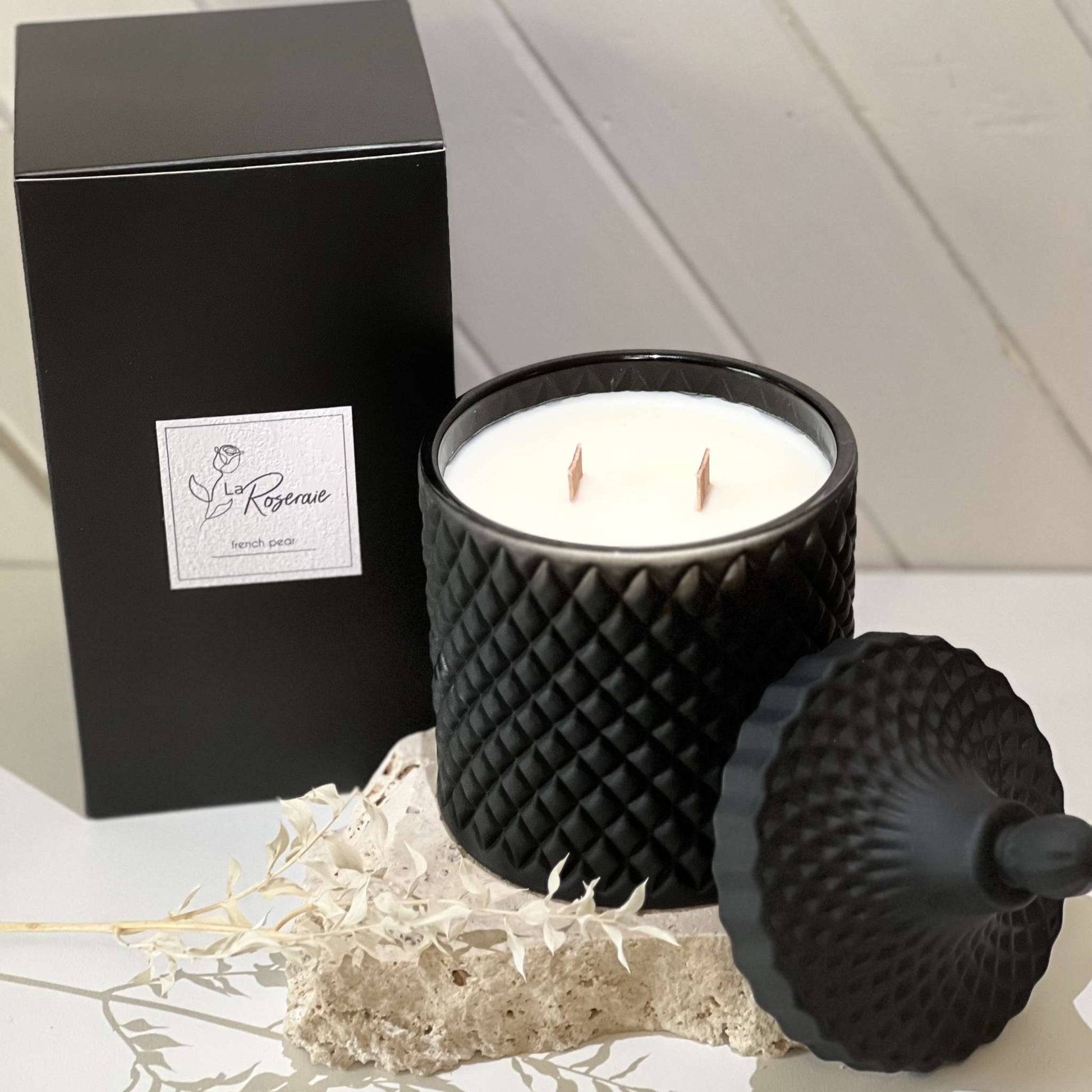 Black Luxe Collection Large Wood Wick
