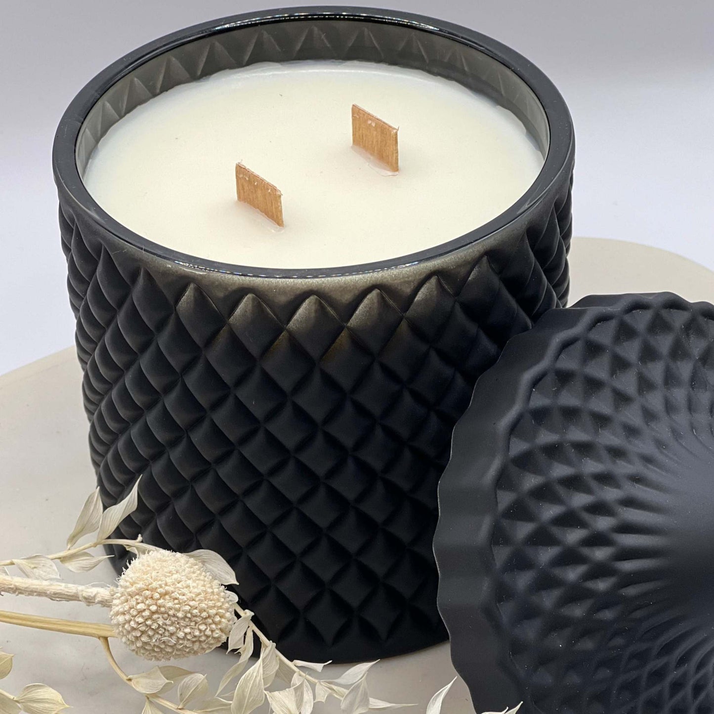 Black Luxe Collection Large Wood Wick