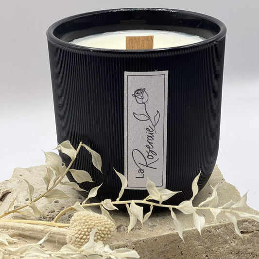 Black Signature Collection Wood Wick Candle